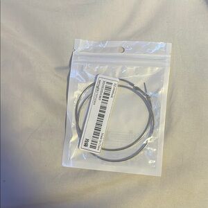 NWT Silver Hoop Earings